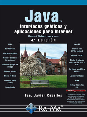 cover image of JAVA. Interfaces gráficas y aplicaciones para Internet (4ª Edición)